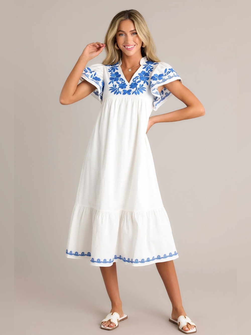 THML Harmonic Bliss Embroidered dress